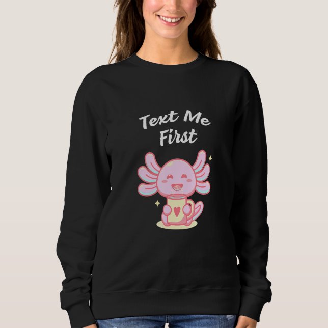 Moletom Me Texta Primeiro Chefe Introvertido Gerente Antis (Frente)