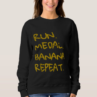 Moletom Medalha Banana 916 - Presente de meia maratona