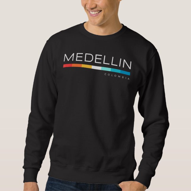 Moletom Medellin Colombia Retro Design (Frente)
