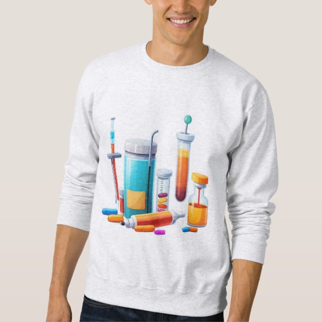 Moletom Medical Tools Cartoon Sweatshirt (Frente)