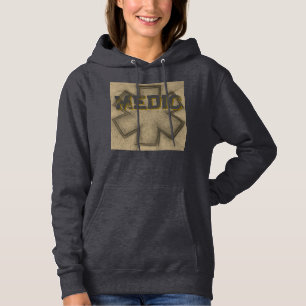 Moletom Médico das Mulheres Khaki