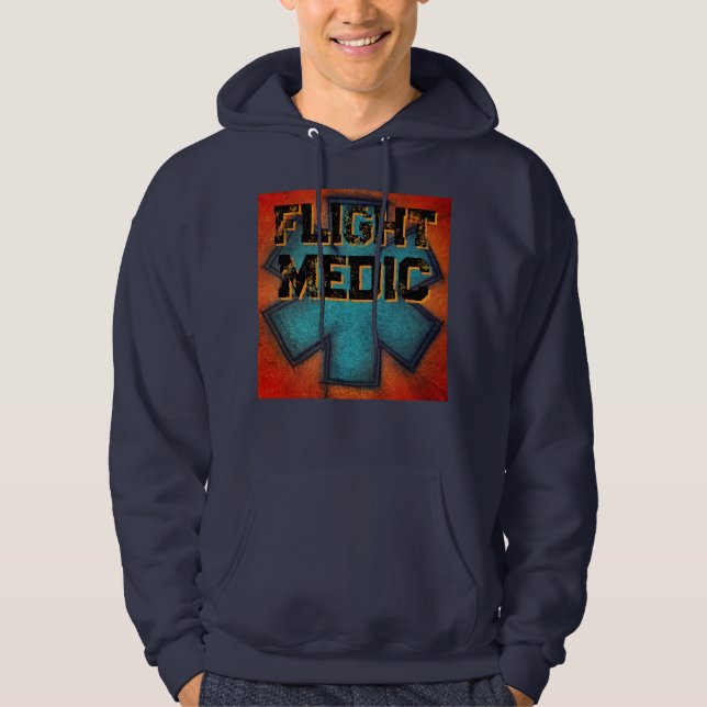 Moletom Médico de Voo Red/Blue Men (Frente)