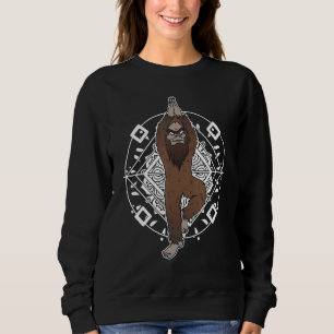Moletom Meditação de Ioga Yeti Yoga Sasquatch Pé Grande Pr
