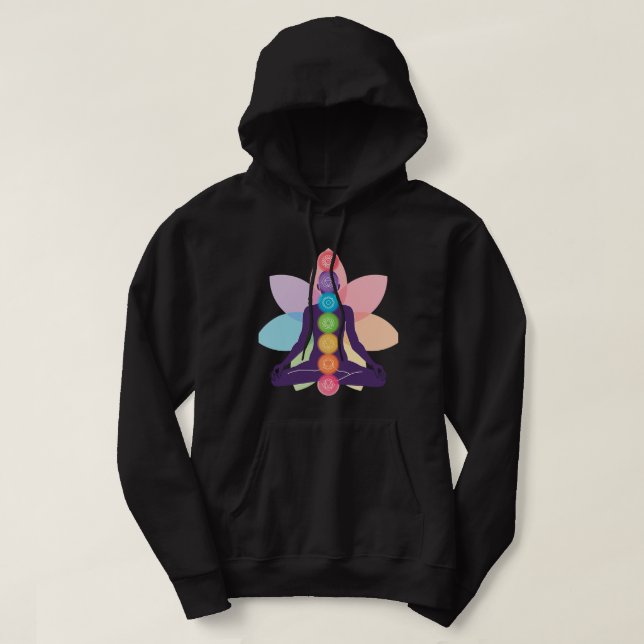 Moletom Meditação De Mens Chakra Apenas Alguns Espiritais  (Frente do Design)