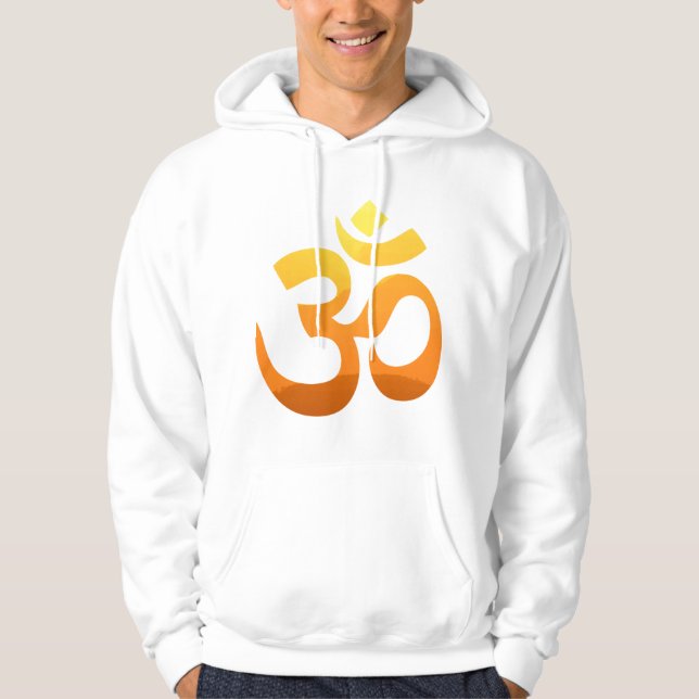 Moletom Meditação Dourada Om Mantra Sun Hoodie Yoga (Frente)