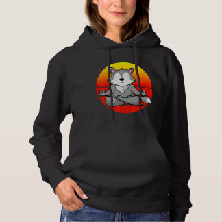 Moletom Meditação Yoga Wolf Para Crianças E Pais