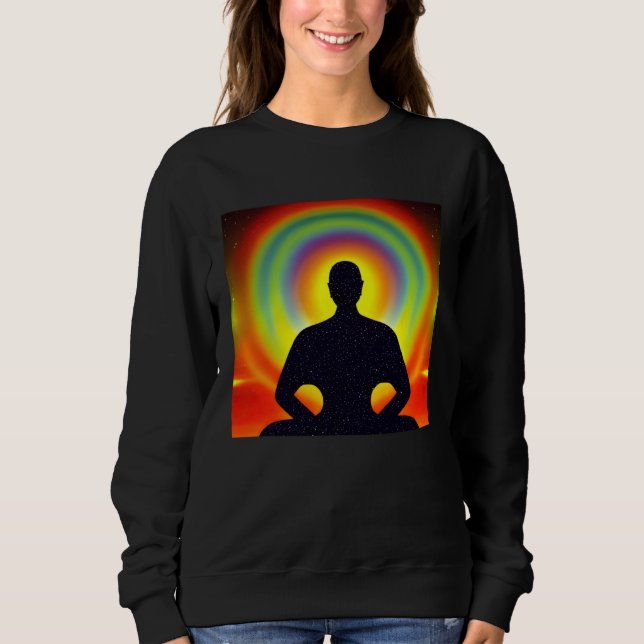 Moletom Meditation Enlightment Spiritual Yoga Transcendent (Frente)