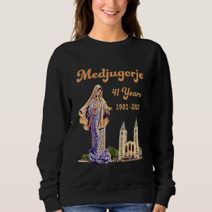 Moletom Medjugorje 41 Anos Estátua De Nossa Senhora Rainha