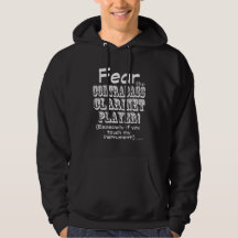 Medo Do Jogador Clarinet Contrabass Hoodie