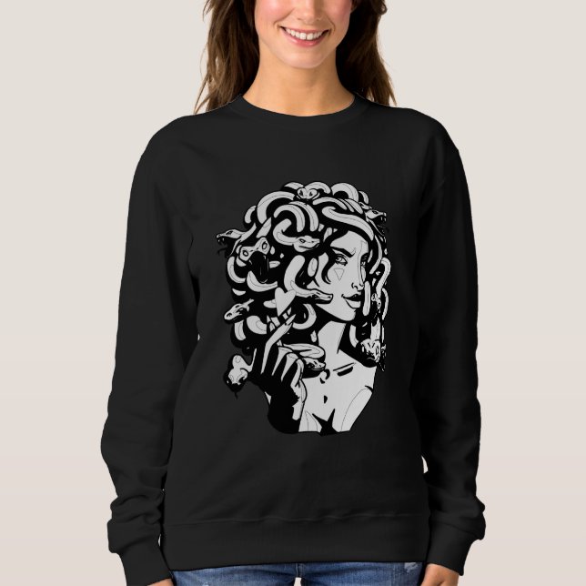 Moletom Medusa Head Snake Hair Greek Mythology Ancient Lov (Frente)