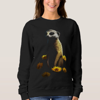 Moletom Meerkat Artwork  Animal Flowers Animal Meerkat