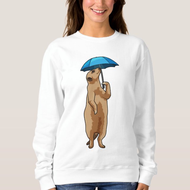 Moletom Meerkat com guarda-chuva (Frente)