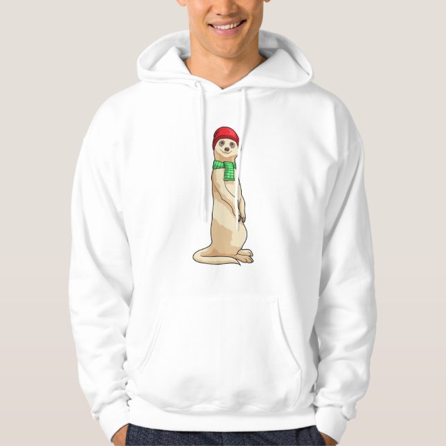 Moletom Meerkat com o Chapéu e o Scarf (Frente)