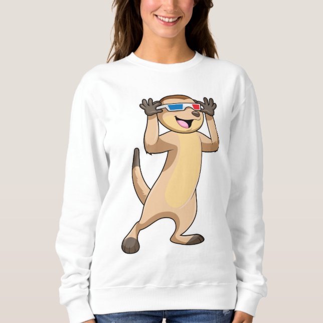 Moletom Meerkat com óculos (Frente)