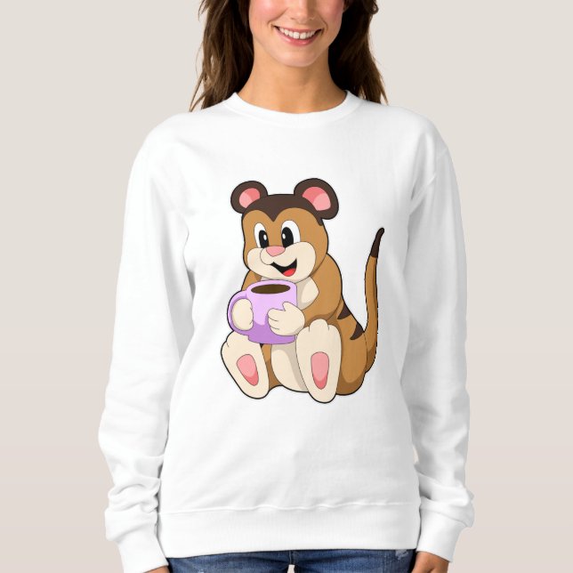 Moletom Meerkat com Taça de Café (Frente)