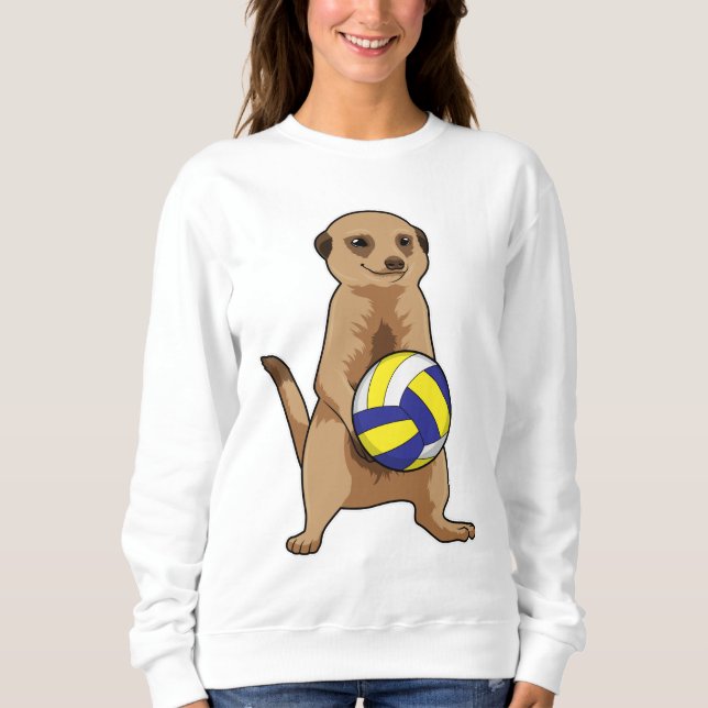 Moletom Meerkat com voleibol (Frente)