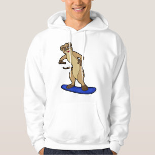 Moletom Meerkat como Snowboarder com Snowboard