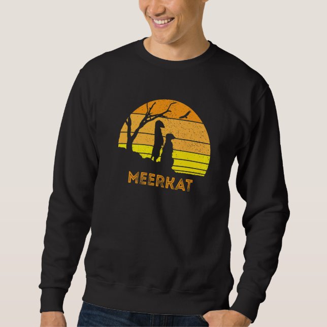 Moletom Meerkat Mongoose Kalahari Deserto Sunset Safari Af (Frente)