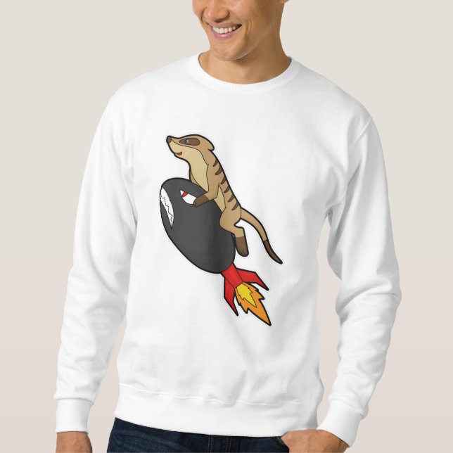Moletom Meerkat voando com Rocket (Frente)