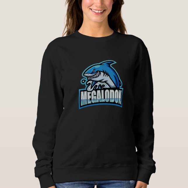 Moletom Megalodon Marine Dinosaurs Lovers Marine Biologist (Frente)
