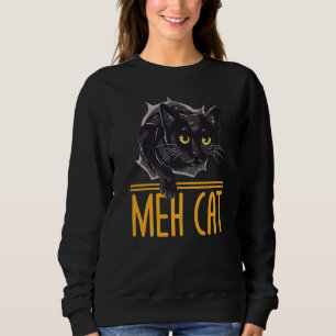 Moletom Meh Cat Engraçado Gato Adormecido Gato Humor Kitte