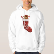 Meia de Natal Urso Teddy