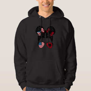 Moletom Meia garota albanesa americana Bandeira Albânia