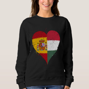 Moletom Meia Húngara Metade Espanhola A Hungria Bandeira d