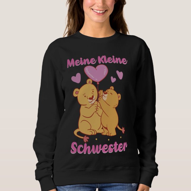 Moletom Meine Kleine Schwester Irmão Irmã Lio (Frente)