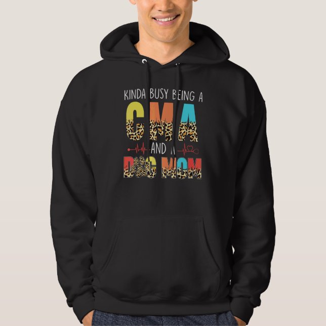 Moletom Meio Ocupado Sendo Uma Cma E Cachorro Mãe Mães Leo (Frente)