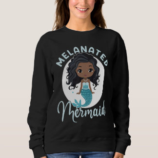 Moletom Melanated Mermaid Black African American Mermaid F