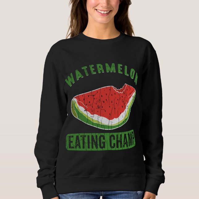 Moletom Melancia Comendo Champ Funny Summer Fruta Lover G (Frente)
