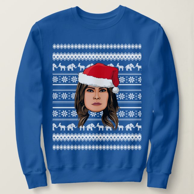 Moletom MELANIA TRUMP Christmas (Frente do Design)