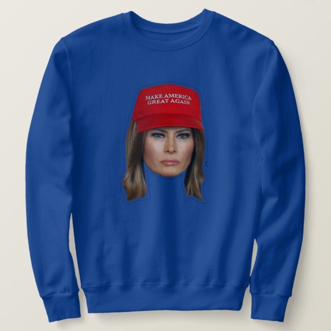 Moletom Melania Trump MAGA Natal (Frente do Design)