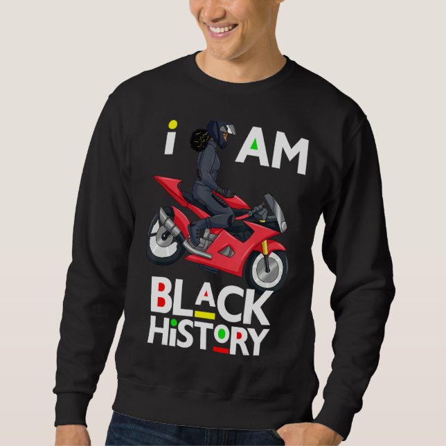 Moletom Melanin Bike Rider Black Queen Mulheres Motociclet (Frente)