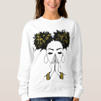 Moletom Melanin Poppin Black Girl Magic Plus Size Faith Ba