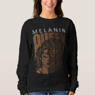 Moletom Melanin QueenAfrican American Strong Black Natural