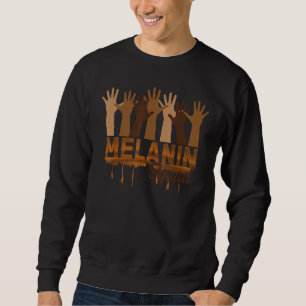 Moletom Melanin Squad Shades De Mãos Marrons De Orgulho Ne