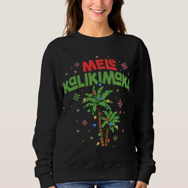 Moletom Mele Kalikimaka Havaiana Palm-Light (Frente)