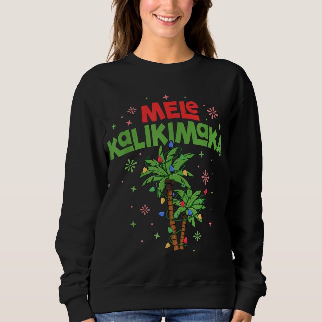 Moletom Mele Kalikimaka Havaiana Palm-Light (Frente)