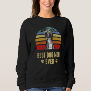 Moletom Melhor Cachorro De Greyhound Mãe Alguma Vez Retro
