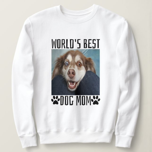 Moletom Melhor Cachorro do Mundo Mãe (Frente do Design)