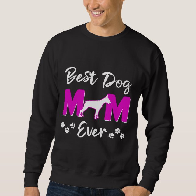 Moletom Melhor Cachorro Doberman Mãe Nunca (Frente)