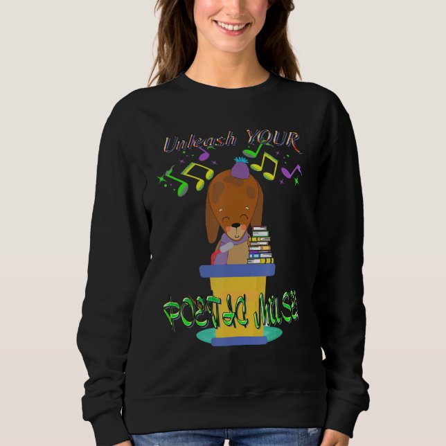 Moletom Melhor Canino Engraçado De Dachshund Solta Poetic  (Frente)