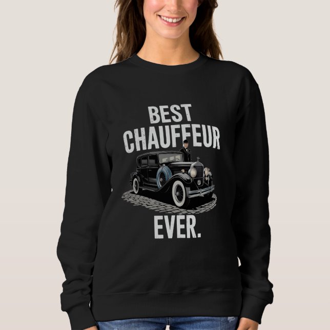 Moletom Melhor Chauffeur Ever Cab Drivers para Driver Priv (Frente)