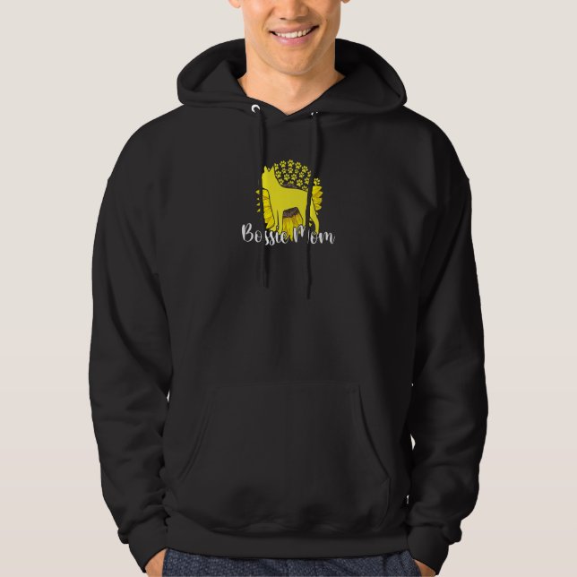Moletom Melhor Chefe das Mulheres Mãe Girassol Patas de Ca (Frente)