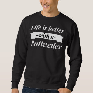 Moletom Melhor Com Uma Coluna De Pé De Rottweiler