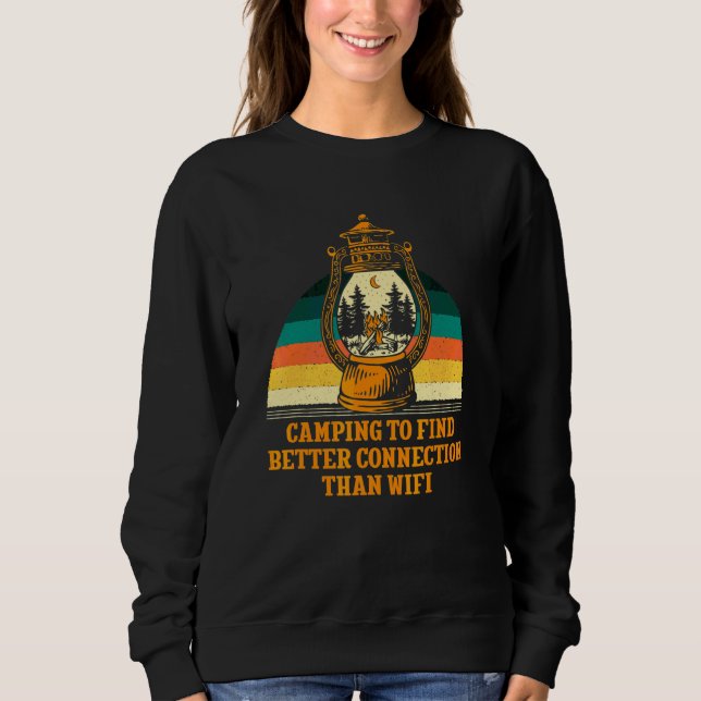 Moletom Melhor Conexão Que WiFi Camping Câmera de Vida Sel (Frente)