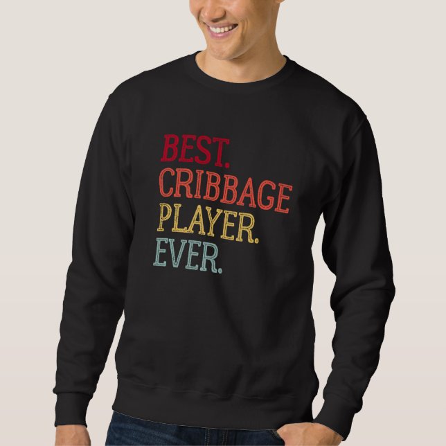 Moletom Melhor Conselho De Cribbage Player Da Imagem De Vi (Frente)