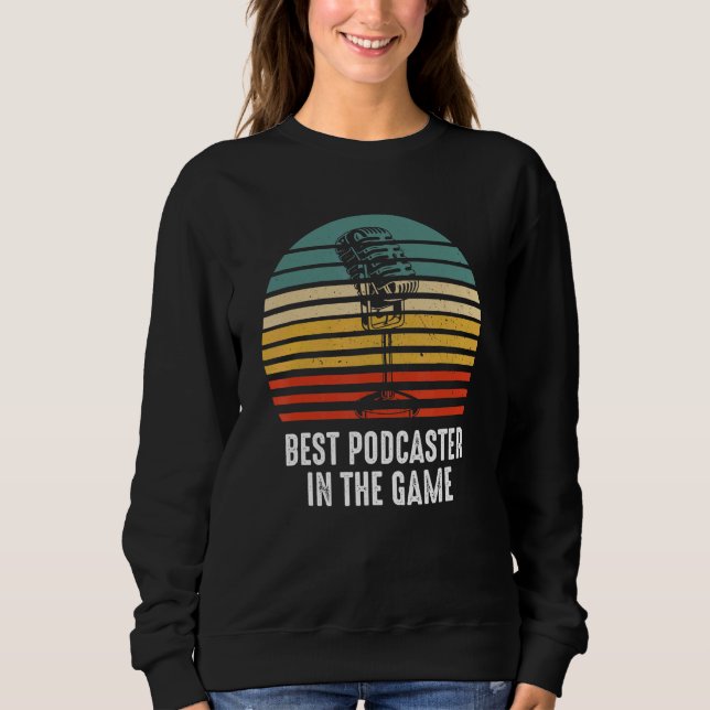 Moletom Melhor conteúdo de rádio Podcaster Podcasting (Frente)
